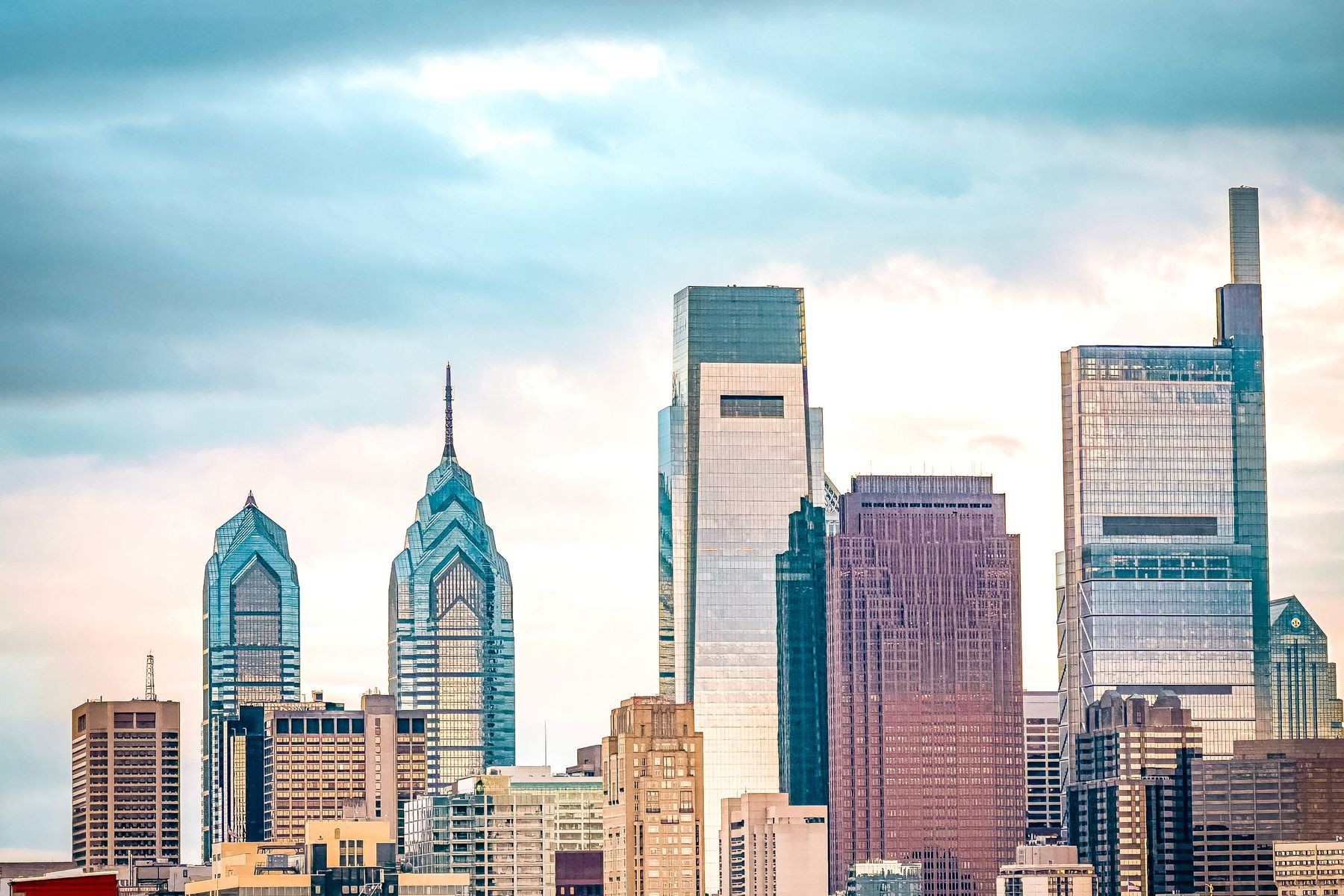 Office towers in Center City Philadelphia